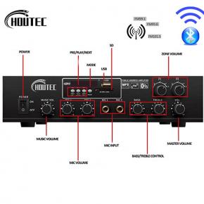 60W RMS powered Broadcasting mixing amplifier USB-80A